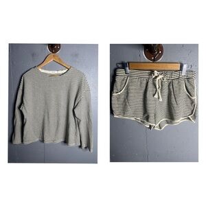 Mod Ref stripped shorts and top lounge set in size Medium.